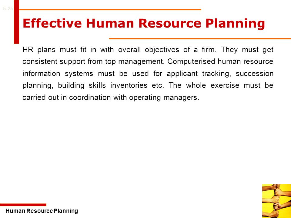 The Impact of Effective Human Resources Planning on the Utilization of Workers